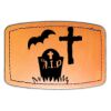 Faux Leather Engravable Patch - Curved Rectangle Thumbnail