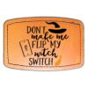 Faux Leather Engravable Patch - Curved Rectangle Thumbnail