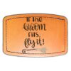 Faux Leather Engravable Patch - Curved Rectangle Thumbnail