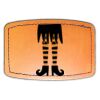 Faux Leather Engravable Patch - Curved Rectangle Thumbnail