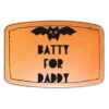 Faux Leather Engravable Patch - Curved Rectangle Thumbnail