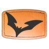 Faux Leather Engravable Patch - Curved Rectangle Thumbnail