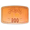 Faux Leather Engravable Patch - Curved Rectangle Thumbnail