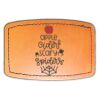 Faux Leather Engravable Patch - Curved Rectangle Thumbnail