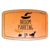 Faux Leather Engravable Patch - Curved Rectangle Thumbnail