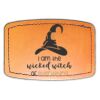 Faux Leather Engravable Patch - Curved Rectangle Thumbnail