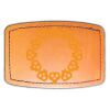 Faux Leather Engravable Patch - Curved Rectangle Thumbnail