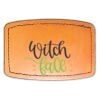Faux Leather Engravable Patch - Curved Rectangle Thumbnail