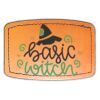 Faux Leather Engravable Patch - Curved Rectangle Thumbnail