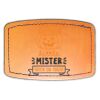 Faux Leather Engravable Patch - Curved Rectangle Thumbnail