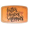 Faux Leather Engravable Patch - Curved Rectangle Thumbnail