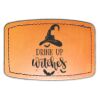 Faux Leather Engravable Patch - Curved Rectangle Thumbnail