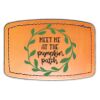 Faux Leather Engravable Patch - Curved Rectangle Thumbnail