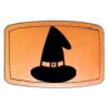 Faux Leather Engravable Patch - Curved Rectangle Thumbnail