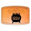 Faux Leather Engravable Patch - Curved Rectangle Thumbnail