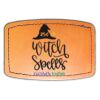 Faux Leather Engravable Patch - Curved Rectangle Thumbnail