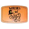 Faux Leather Engravable Patch - Curved Rectangle Thumbnail