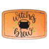 Faux Leather Engravable Patch - Curved Rectangle Thumbnail