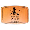 Faux Leather Engravable Patch - Curved Rectangle Thumbnail
