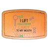 Faux Leather Engravable Patch - Curved Rectangle Thumbnail