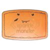 Faux Leather Engravable Patch - Curved Rectangle Thumbnail