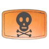 Faux Leather Engravable Patch - Curved Rectangle Thumbnail
