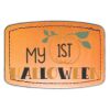 Faux Leather Engravable Patch - Curved Rectangle Thumbnail
