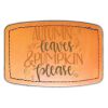 Faux Leather Engravable Patch - Curved Rectangle Thumbnail