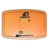 Faux Leather Engravable Patch - Curved Rectangle Thumbnail