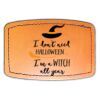 Faux Leather Engravable Patch - Curved Rectangle Thumbnail