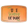 Faux Leather Engravable Patch - Curved Rectangle Thumbnail