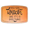 Faux Leather Engravable Patch - Curved Rectangle Thumbnail