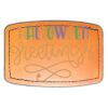 Faux Leather Engravable Patch - Curved Rectangle Thumbnail