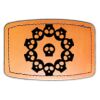 Faux Leather Engravable Patch - Curved Rectangle Thumbnail