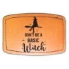 Faux Leather Engravable Patch - Curved Rectangle Thumbnail