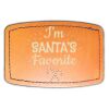 Faux Leather Engravable Patch - Curved Rectangle Thumbnail