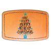 Faux Leather Engravable Patch - Curved Rectangle Thumbnail