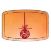 Faux Leather Engravable Patch - Curved Rectangle Thumbnail
