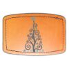 Faux Leather Engravable Patch - Curved Rectangle Thumbnail
