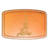 Faux Leather Engravable Patch - Curved Rectangle Thumbnail