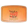 Faux Leather Engravable Patch - Curved Rectangle Thumbnail