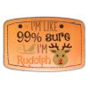 Faux Leather Engravable Patch - Curved Rectangle Thumbnail