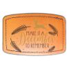 Faux Leather Engravable Patch - Curved Rectangle Thumbnail