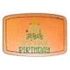 Faux Leather Engravable Patch - Curved Rectangle Thumbnail