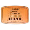 Faux Leather Engravable Patch - Curved Rectangle Thumbnail