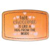 Faux Leather Engravable Patch - Curved Rectangle Thumbnail