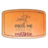 Faux Leather Engravable Patch - Curved Rectangle Thumbnail