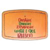 Faux Leather Engravable Patch - Curved Rectangle Thumbnail