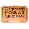 Faux Leather Engravable Patch - Curved Rectangle Thumbnail