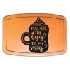 Faux Leather Engravable Patch - Curved Rectangle Thumbnail